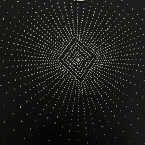 Vintage Obe cropped short sleeve sweater blouse with rhinestone design - Picture 3 of 5